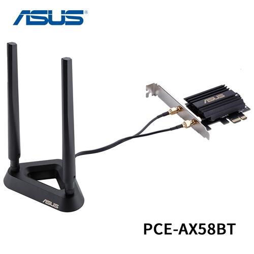 ASUS 華碩 PCE-AX58BT AX3000 雙頻 PCI-E 160MHz Wi-Fi 6 介面卡 無線網卡