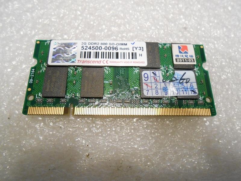 創見 DDR2 800 2G （Y3）筆電記憶體 （3） 【原廠終身保固】