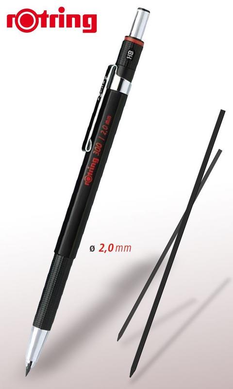 【醬包媽】德國 紅環 rOtring 300 2.0mm 工程筆 / 自動鉛筆 (黑色)