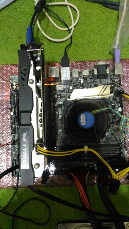 正CPU I7-6700 3.4G & DDR4 8G & Asus B150M-PLUS & GTX960-DC2OC