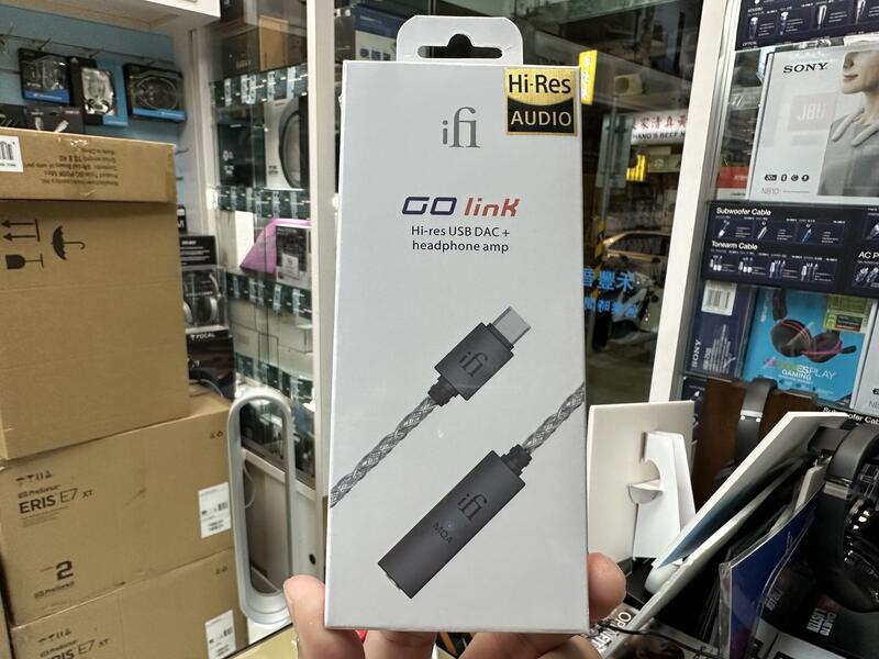 禾豐音響 iFi Audio GO link 隨身DAC / 耳機擴大機 USB Typc-C 小尾巴 轉接線