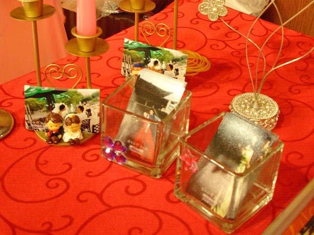 *小蓁蓁精品坊*透明方形杯花器、謝卡座、燭臺、手機座--婚禮佈置、姐妹禮