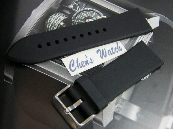 錶帶屋 光頭胎PU錶帶非矽膠代用 沛納海 TISSOT SEIKO FORTIS  24mm 28mm