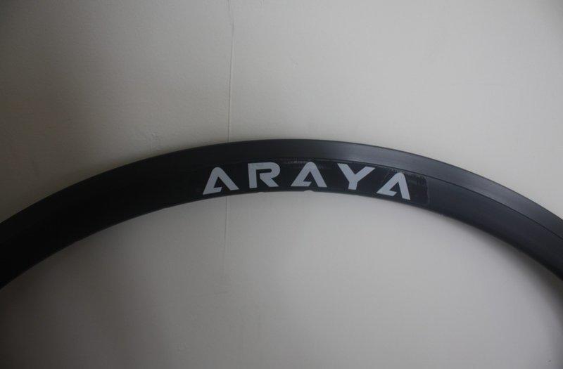 出清【鐵馬假期】日本製 ARAYA SA-730 銀雙層32H700C 鋁圈經典鋼管公路車 單速車 FIXED GEAR