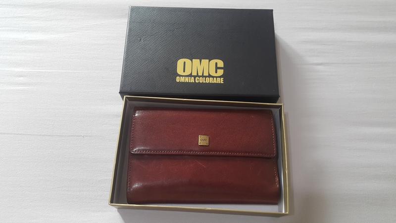 OMC OMNIA colorare 進口原牛皮 真皮 拉鏈式 中皮夾 非 長夾  短夾 錢包