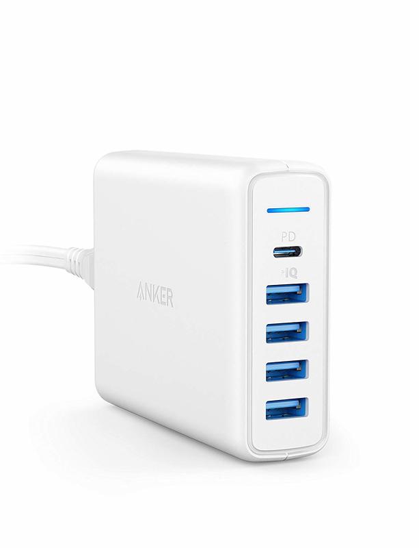 SE現貨〕日本Anker PowerPort I PD USB-C PD快速充電5孔60W 充電器黑色