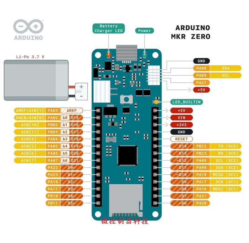 【微控】含稅附發票 義大利原裝 ARDUINO MKR ZERO（I2S BUS、SD FOR SOUND/MUSIC） | 露天市集 | 全 ...