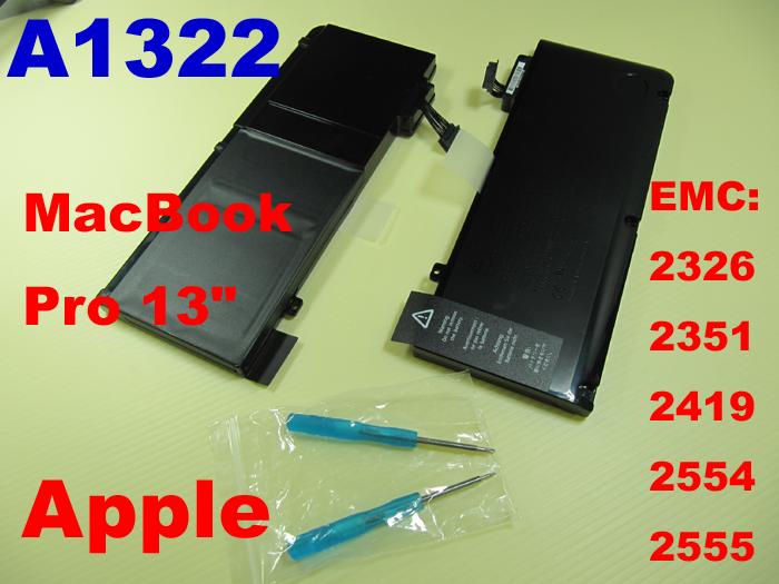 macbook pro13吋 A1322 高品質電池 MD101 MD102 Mid 2012 A1278