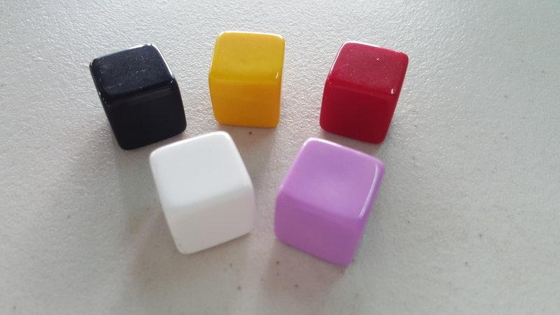 【真】空白骰子 6面空白骰子 15x15x15mm  適用 裝飾 觀賞 玩具 招財 教學 幼教