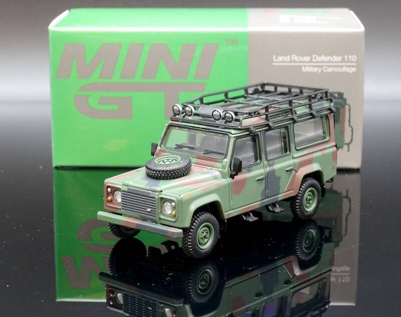 【MASH】現貨特價 Mini GT 1/64 Land Rover Defender 110 軍用迷彩 香港限定