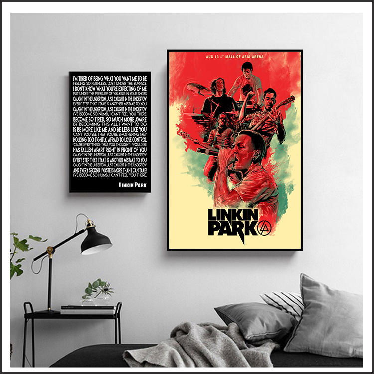 聯合公園 Linkin Park 明星海報 藝術微噴 掛畫 嵌框畫 @Movie PoP 賣場多款海報~