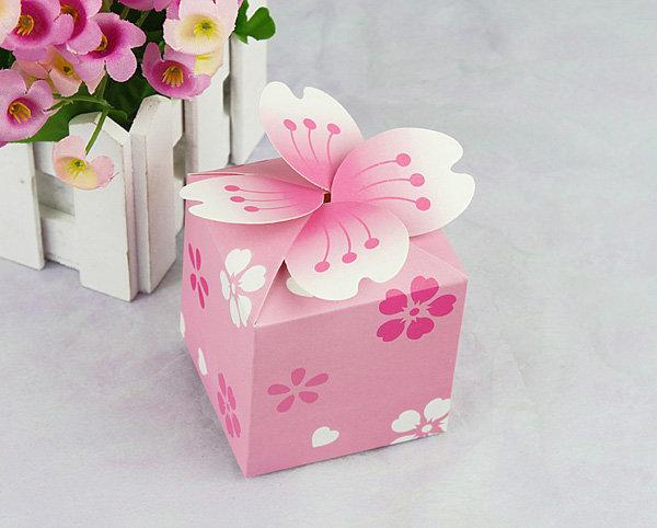 B-004~櫻花喜糖盒/婚禮小物 西點 蛋糕 手工皂 禮品盒