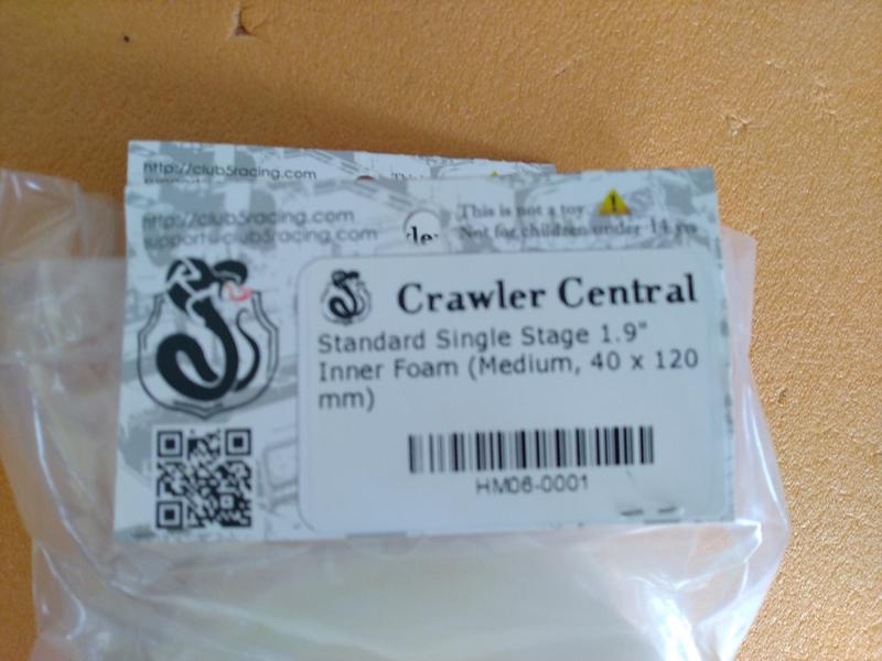 RC 胎海棉，1.9” inner foam medium,40x120mm