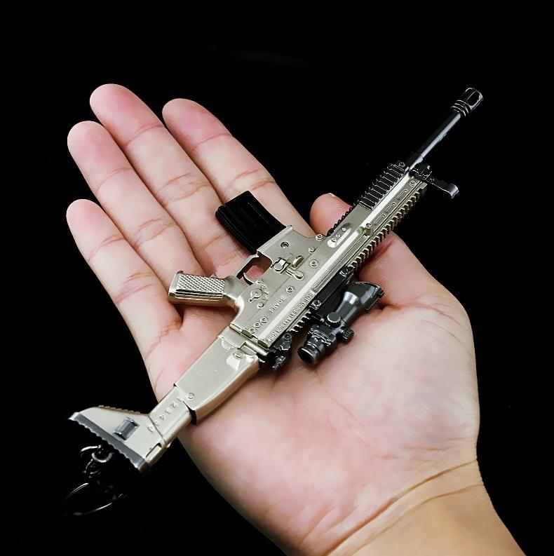 [熊拍賣]『PUBG SCAR-L突擊步槍』預購 鑰匙圈 四步槍之一 平底鍋 鑰匙扣 絕地求生 吃雞