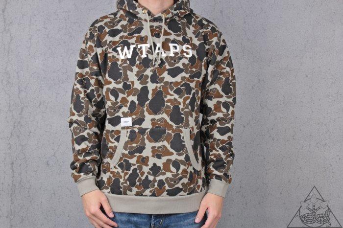 HYDRA】Wtaps Design Hooded College Sweatshirt 迷彩帽T【WTS70