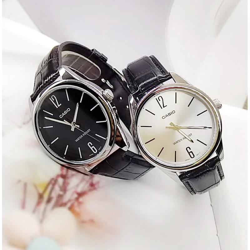 經緯度鐘錶 CASIO手錶 皮革錶帶 簡潔俐落指針錶 內斂氣質錶  時尚必備 保證正品公司貨保固 MTP-V005GL
