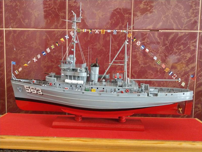 【崇武---CWI】中華民國海軍大字號救難艦 ROCS ATF-563 大台艦 遠洋拖船 精美模型完成品