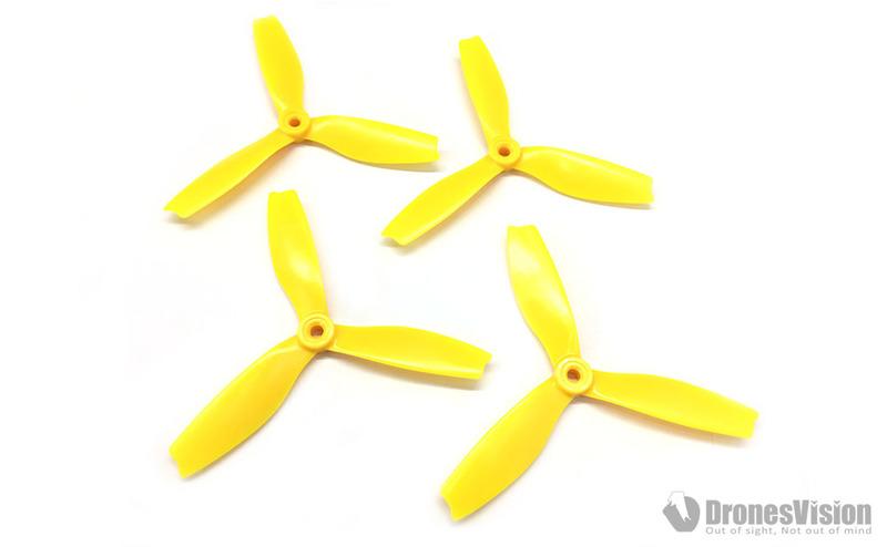 HQProp 5X4X3 黃色 多軸專用槳 玻璃纖維複合物材質 4入 (兩正兩反)(HQ-5X4X3-DPS-Y)