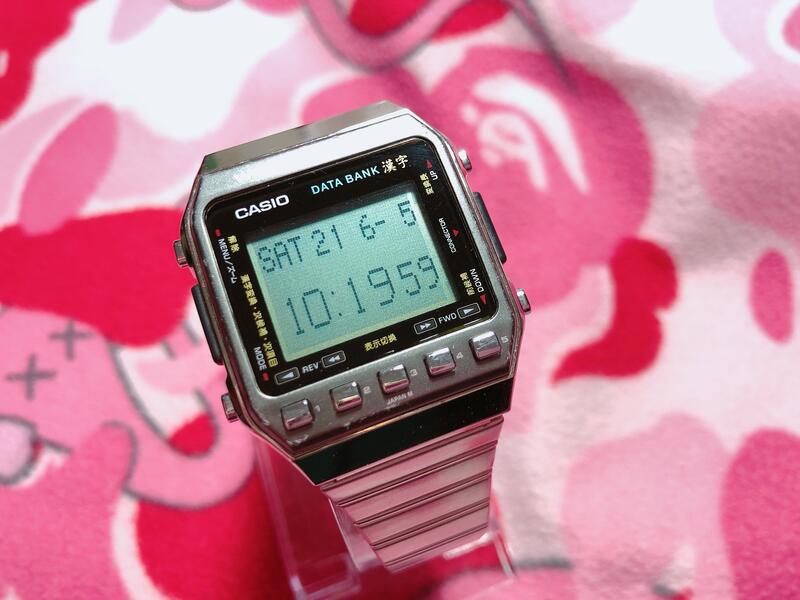 ☆JIN_1983☆80S CASIO DKW-100 KANJI RARE DATABANK KANJI Silver