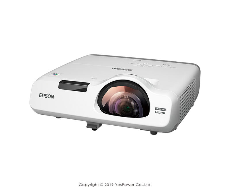＊來電享最低價＊EB-535W EPSON 3400流明短焦投影機/解析度1280x800/支援無線網路投影 悅適影音