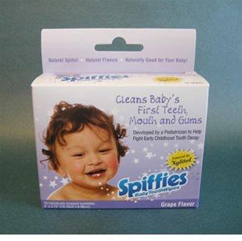 Spiffies Toothwipes MADE IN USA (專利潔牙巾~葡萄口味~20片裝 ）