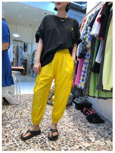 【轉賣*MOCA.Korea】正韓(高冷家) 造型縮口工作褲(黃色) 全新