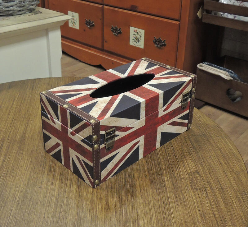 英國國旗面紙盒 仿舊國旗面紙盒 英倫風情面紙收納盒 抽取式衛生紙盒 人造皮革面紙盒 硬殼面紙盒 英國旗面紙套