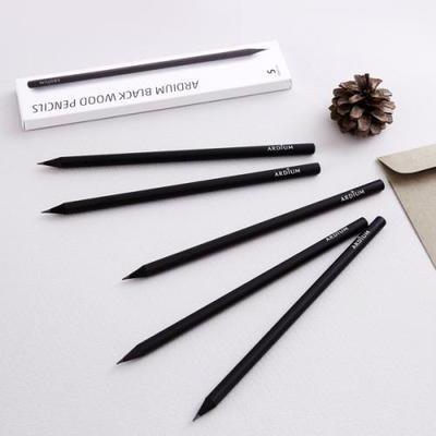◎。Bafa。◎ 韓國ardium~ Black Wood Pencils 理想人生 HB黑木鉛筆套裝(5入)