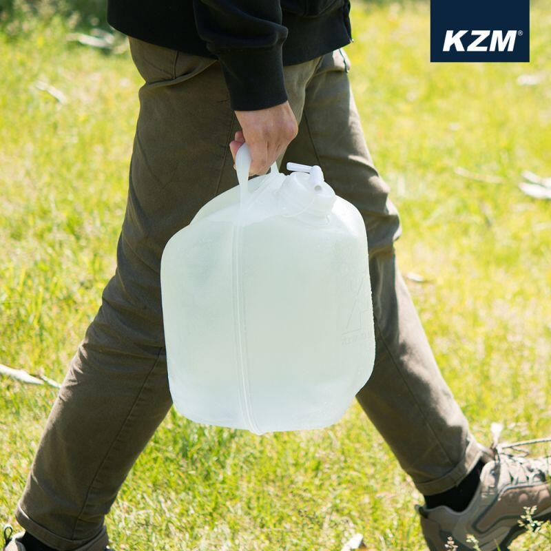 KZM 多功能手提折疊水箱10L 儲水桶 水桶 水箱 洗菜籃 桶裝水 盆子 水果籃【露戰隊】