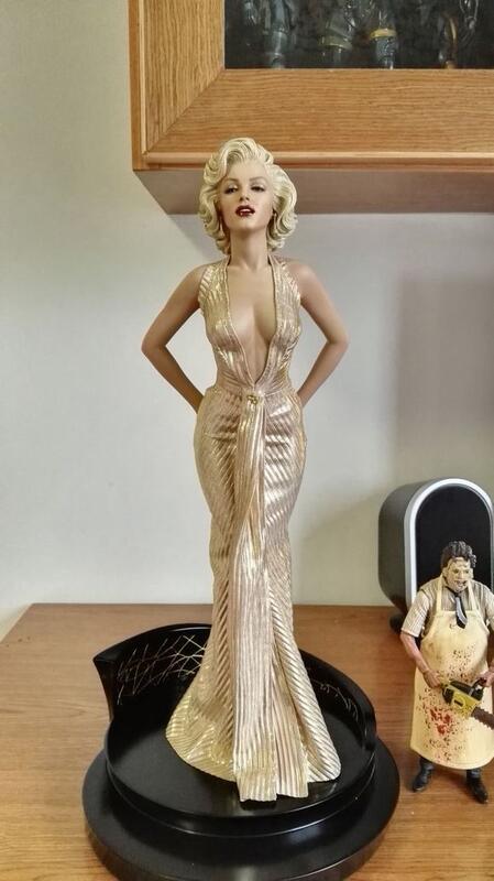 Marilyn Monroe】瑪麗蓮夢露1比4 愛美人雕像手辦收藏1.75KG 40CM