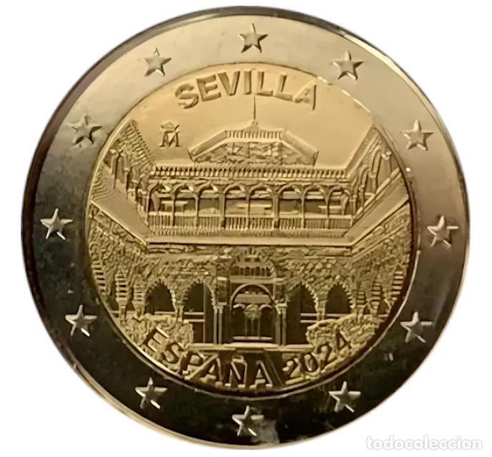 【幣】EURO 西班牙2024年 特種紀念幣 塞維利亞大教堂、阿爾卡薩宮和印度檔案館
