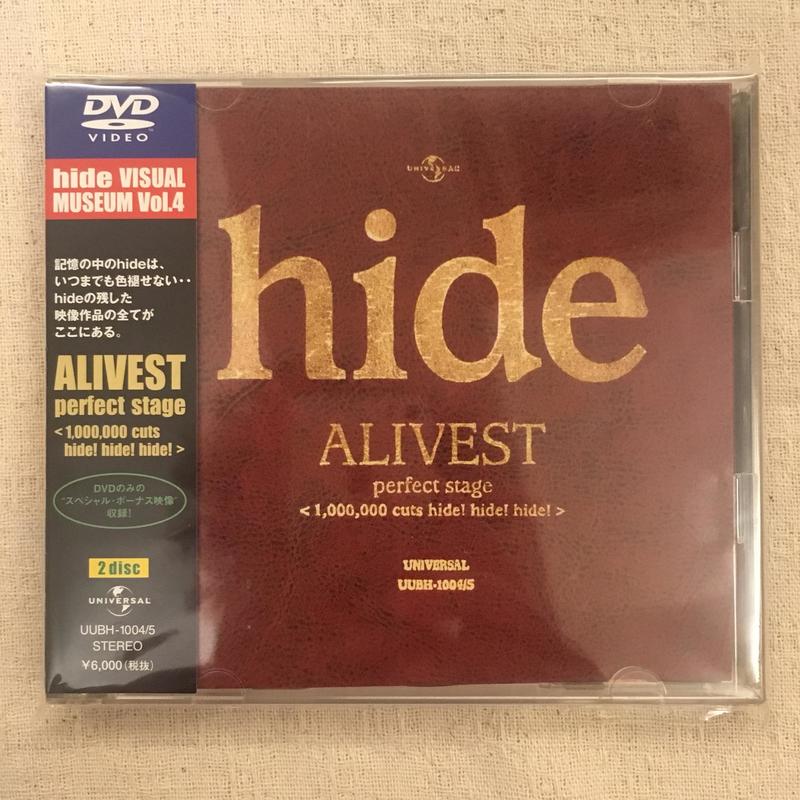 現貨 絕版 X JAPAN hide ALIVEST perfect stage 日版全區 2DVD（中古九成新）
