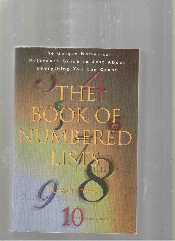 The Book Of Numbered Lists / Gwen Foss J1