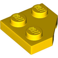 全新LEGO樂高黃色切角薄板【26601】Wedge Plate 2x2 Cut Corner 6195184