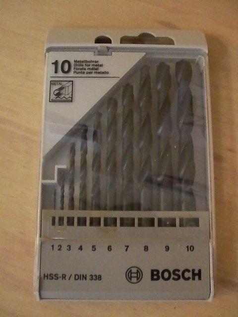 【木工DIY】博世 Bosch 10支裝金屬鑽頭