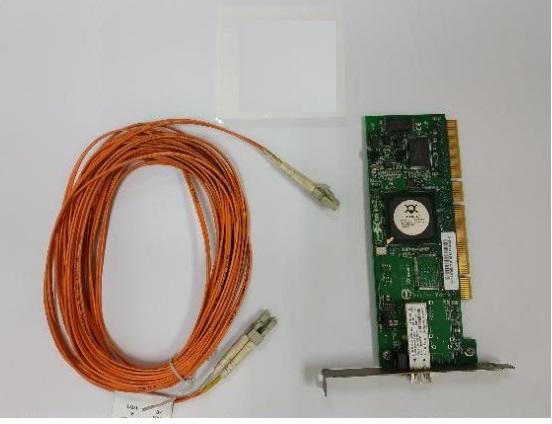 光電訊號轉換器Qlogic QLA2340 光纖卡+ 含光纖 一組 。 Qlogic QLA 2340光纖介面卡