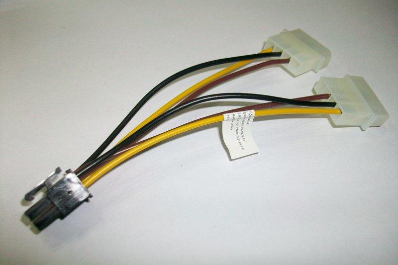 全新品  電源線 2個大4PIN 轉 6PIN 電源線 / 支援PCI-E 顯示卡 電源分接線1分2