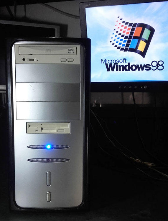 【窮人電腦】跑Windows 98系統！自組有2個ISA插槽的技嘉工業主機出清！外縣可寄！