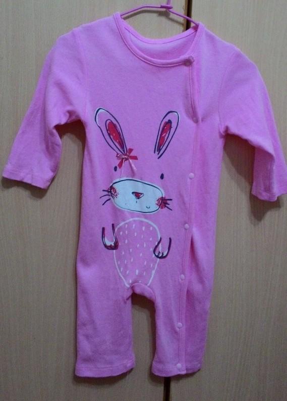 粉紅色可愛小兔連身衣