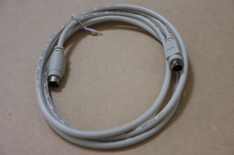 【廣維電子】 MINI DIN(DIN8) -公針對公針(直線通)(白) 長度 1.5 公尺【產品編號182010006】 