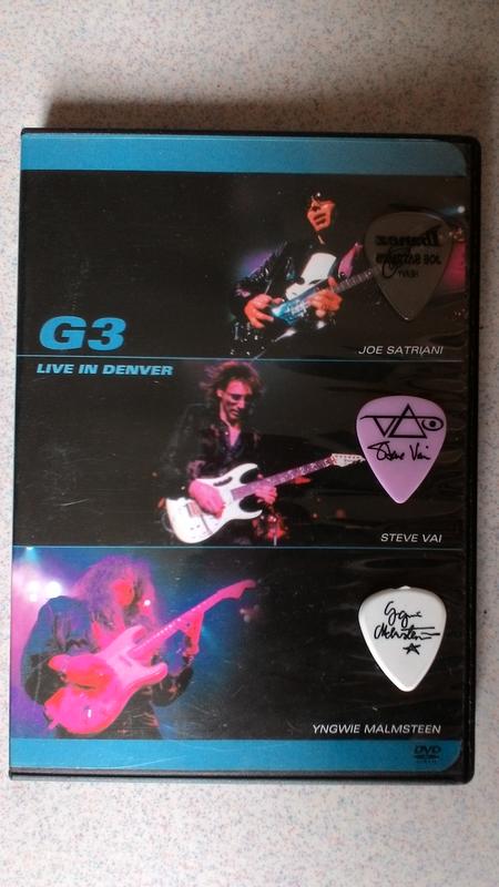 簽名pick版 G3丹佛演奏會實況G3 LIVE IN DENVER Steve Vai John Joe Yngwie