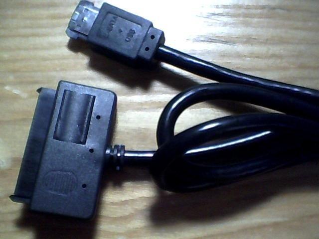 全新 Sata hdd 轉 Esata  SATA22 Pin 轉 Power Esata (ESATA+USB)2.5 硬碟  接線 1米