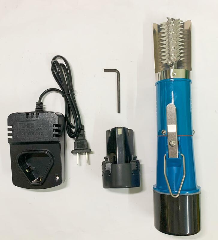 鋰電刮魚鱗機 鋰電池款 12V(單電池/雙電池) 藍色款/商用打魚鱗器/全自動魚鱗刨刮鱗器/充電去魚鱗殺魚工具 保固半年