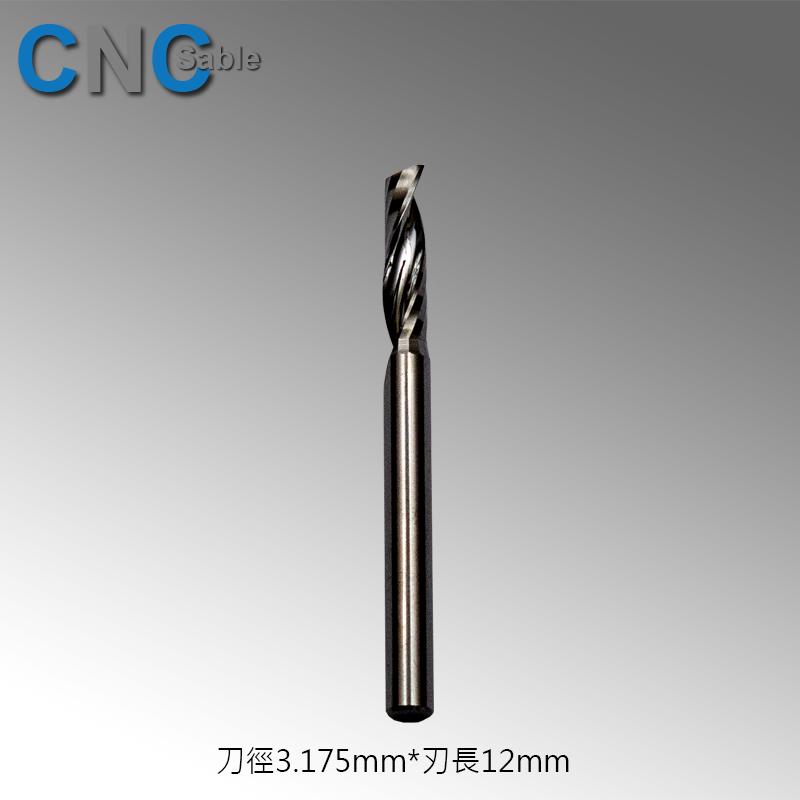軟材用單刃銑刀/EM-C-1F-XX-XX-1/8(工程塑膠、木材)