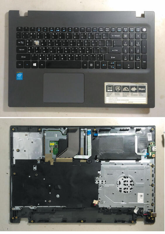 Acer E5-573G 上半部已毀損,下半部零件拆賣