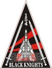 [軍徽貼紙] 美國海軍 VF-154 / F-14 TOMCAT 機種章貼紙
