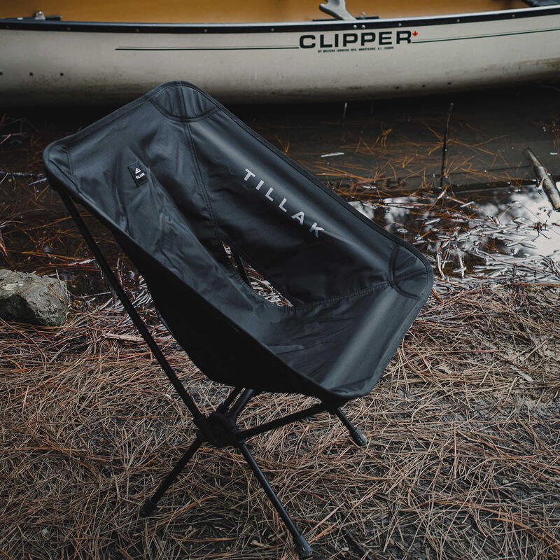 【山道具屋】Tillak Sitka Camp 輕量折疊月亮椅-戰術椅/登山椅/折疊椅(超輕椅重850g)