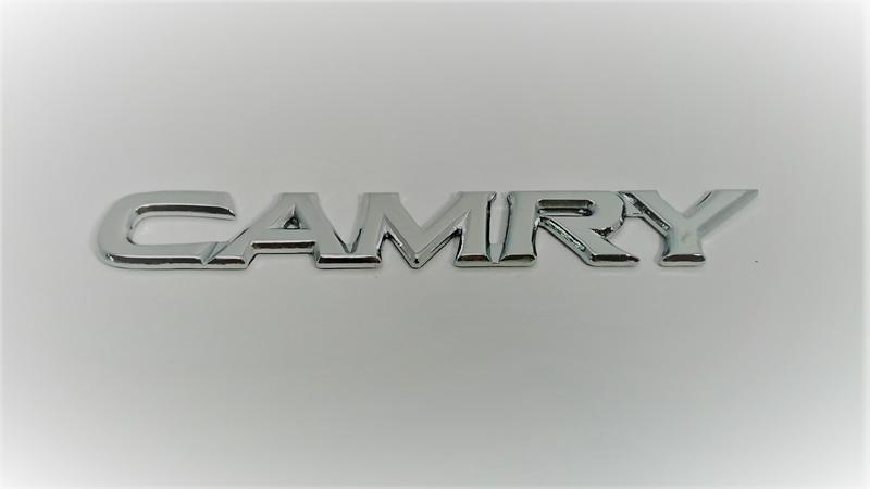 圓夢工廠 Toyota Camry 字體 鍍鉻銀 後車箱 車身字貼 字體 尺寸162*22mm 同原廠樣式