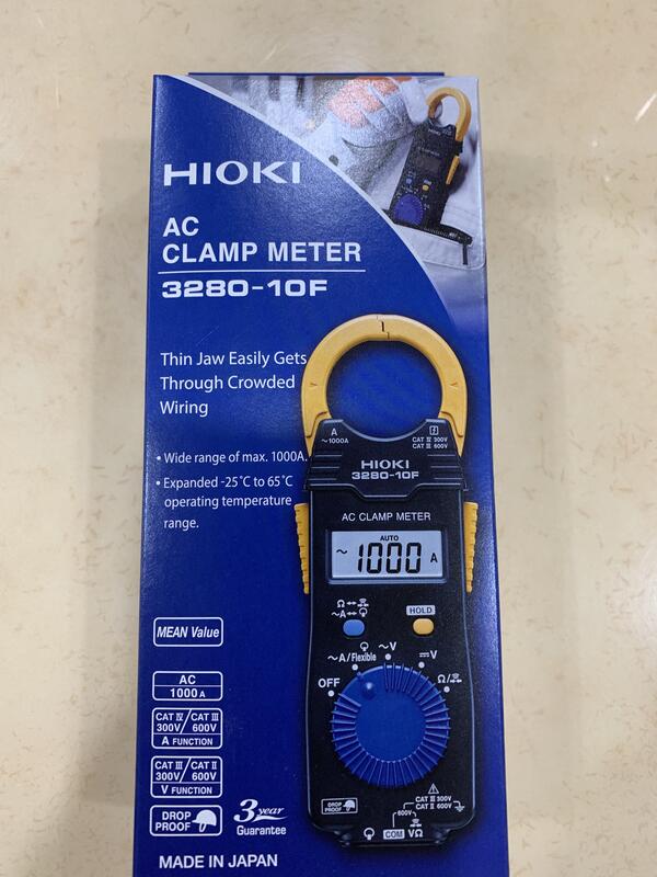 HIOKI 3280-10F超薄型交流鉤錶 電流勾表 鉤表