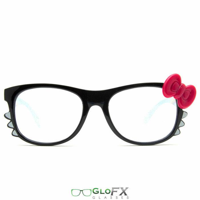 Kitty黑色眼鏡 GloFX Kitty Black Diffraction Glasses